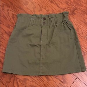 Jolt Olive Mini Skirt